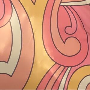 Kate Spade Pink and Yellow Swirl Accessory